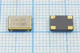Кварцевый генератор 48МГц, 3.3В, HCMOS в корпусе SMD 7x5, гк 48000 \\SMD07050C4\CM\ 3,3В\SG-8002CA-P