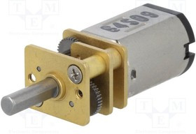 POLOLU-3065, Двигатель: DC, с редуктором, HPCB 6V, 6ВDC, 1,5А, Ось: D профиль