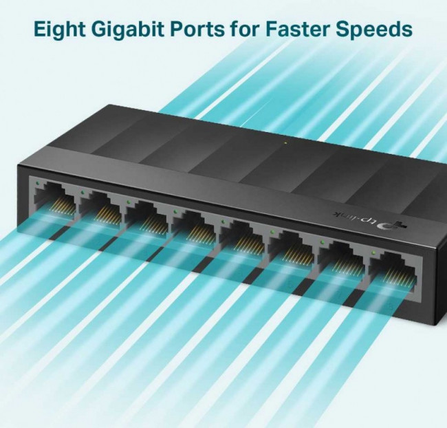 Коммутатор TP-Link LS1008G 8x1Гбит/с неуправляемый Коммутатор TP-Link LS1008G 8x1Гбит/с неуправляемый