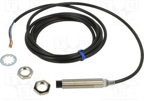 E2E-X16MB1TL12-2M, Датчик: индуктивный; Конф.выхода: PNP / NO; 0-16мм; 10-30ВDC; М12