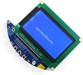 LCD12864 (3.3V Blue Backlight), Графический ЖКИ дисплей, 128 х 64 DOTS