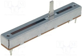 CDE23N-60-B5K, Потенциометр движковый, 5кОм, 500мВт, THT, ±20%, линейная, 500В