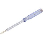 56529, Отвертка индикаторная, белая ручка, 100-500 В, 190 мм