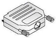 152-9009-EX, D-Sub Backshells 9C BLACK