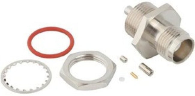 031-7000, RF Connectors / Coaxial Connectors TNC Straight Crimp Jack 0.81 mm Micro-cable Bulkhead Front Mount 50 Ohm IP67 031-7000, RF Connectors / Coaxial Connectors TNC Straight Crimp Jack 0.81 mm Micro-cable Bulkhead Front Mount 50 Ohm IP67
