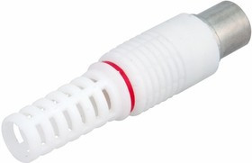 05-2041, Разъем штекер TV без пайки белый