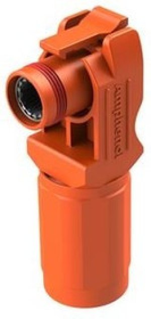 ATHP061RS08NN-50-ORG, Heavy Duty Power Connectors 8mm RA plug socket 180A/1000V, orange