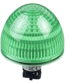 HW1P-5Q4-G, Industrial Panel Mount Indicators / Switch Indicators HW PL Jmbo Dome FV LED 24V Spr