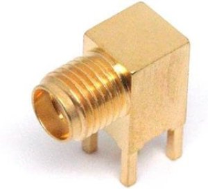 R124680123W, RF Connectors / Coaxial Connectors SMA / RIGHT ANGLE JACK RECEPTACLE FOR PCB SOLDER LEGS