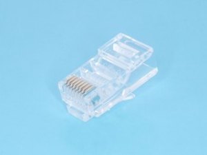 TPR-8P8C-S2, Вилка RJ-45, 8P8C для круглого одножильного кабеля TPR-8P8C-S2, Вилка RJ-45, 8P8C для круглого одножильного кабеля