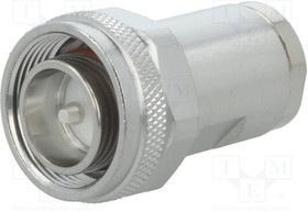 J01440A0011, Разъем: 4.3-10, "папа", на провод, прямой, вилка, 50Ом, IP67