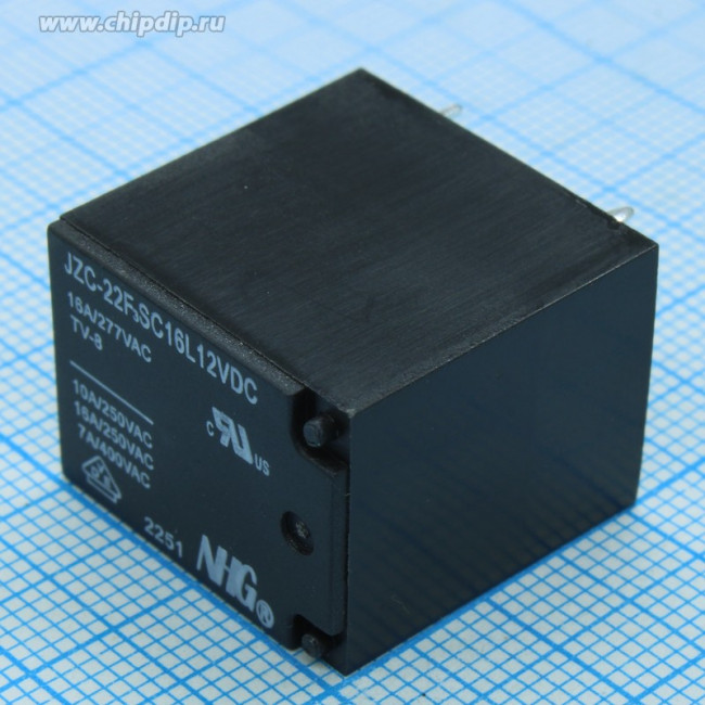 JZC-22F-3-S-C-16L-DC12V FORWARD, Реле