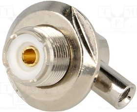 UHF-205, Гнездо UHF (PL-259) "мама" угловые 90° RG59 панель