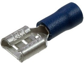 РПИ-М 2.5 (6.3), Клемма ножевая гнездо 6.35мм изолированная на провод 1.5-2.5мм2 РПИ-М 2.5 (6.3), Клемма ножевая гнездо 6.35мм изолированная на провод 1.5-2.5мм2