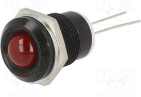 2676.8023, Индикат.лампа: LED, выпуклый, Отв: d12мм, на печатную плату 2676.8023, Индикат.лампа: LED, выпуклый, Отв: d12мм, на печатную плату