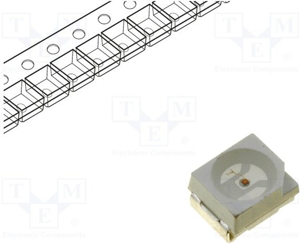 WW-YUA30TS-H1, LED; SMD; 3528,PLCC2; yellow; 400?600mcd; 3.5x2.8x1.9mm; 120°; 20mA WW-YUA30TS-H1, LED; SMD; 3528,PLCC2; yellow; 400?600mcd; 3.5x2.8x1.9mm; 120°; 20mA
