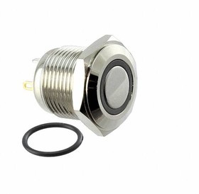 PV6F240NN-341, Pushbutton Switches 2A 24VDC BLU LED 16mm Off(On) SPST