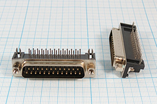 № 451 шт D-SUB\25P\плат\угл 7,2мм\DRB-25MA; №451 штек D-SUB\25P\\плат\угл 7,2мм\DRB-25MA