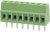DG308-2.54-03P-14-00A(H), (зелёный), Винтовой клеммный блок c рельефной обоймой, 3 контакта. Серия DG308-2.54
