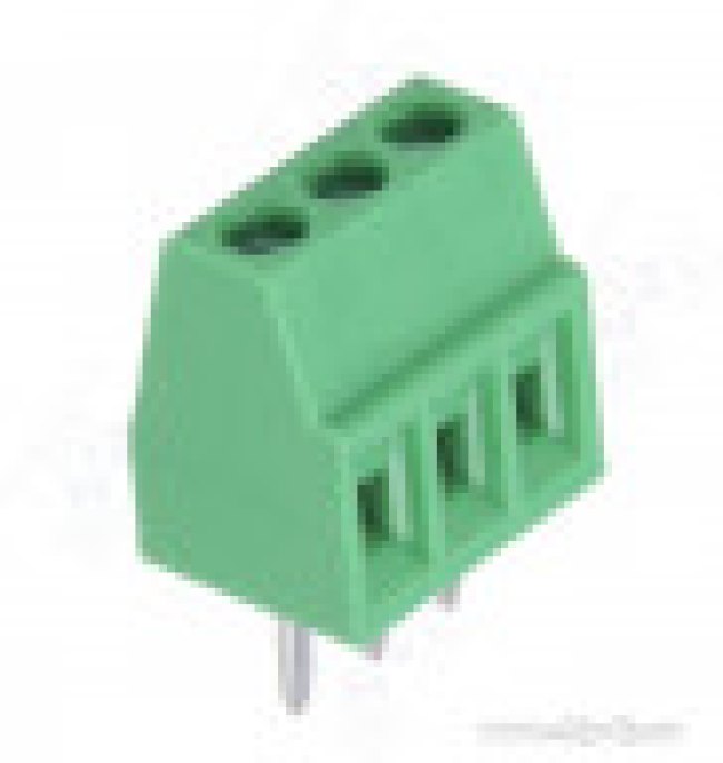 DG308-2.54-03P-14-00A(H), (зелёный), Винтовой клеммный блок c рельефной обоймой, 3 контакта. Серия DG308-2.54