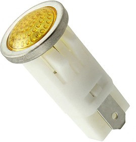 1092QD3-12V, LED Panel Mount Indicators PMI AMB SEMI-DOME 12V 3/16" TERM