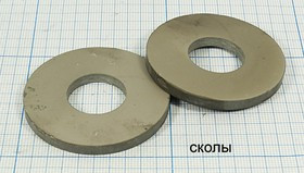 Ультразвуковой пьезоэлемент 50xd20x4мм, кольцо, тёмное; пэу 50xd20x4\кольцо\ \\\\\тёмное