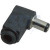 14-0312 (KLS1-DCP-04-2.1B), Разъем питания 2.1х5.5x10мм штекер пластик на кабель угловой