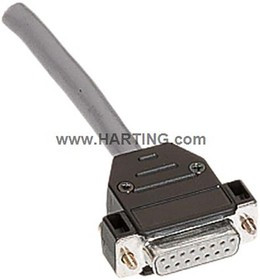 9670370442, D-sub Series Plastic D Sub Backshell, 37 Way 9670370442, D-sub Series Plastic D Sub Backshell, 37 Way