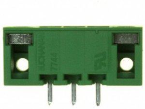 284519-3, Conn Shrouded Header (4 Sides) HDR 3 POS 3.81mm Solder ST Top Entry Thru-Hole