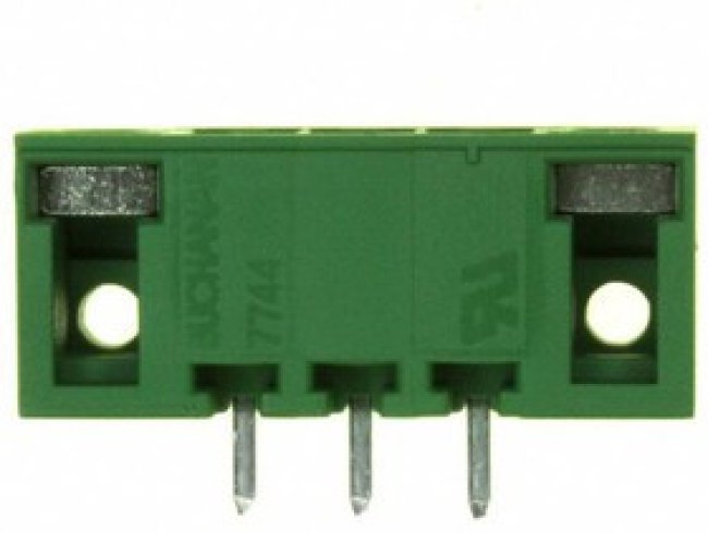 284519-3, Conn Shrouded Header (4 Sides) HDR 3 POS 3.81mm Solder ST Top Entry Thru-Hole