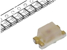 HSMD-C190, LED; SMD; 0603; orange; 2.8?8mcd; 1.6x0.8x0.7mm; 170°; 2.2?2.6V