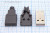 Штекер USB, Тип A, 4 контакта, на кабель, в пластиковом кожухе; №2265 штек USB \A\4C\каб\\\USB-A SPB