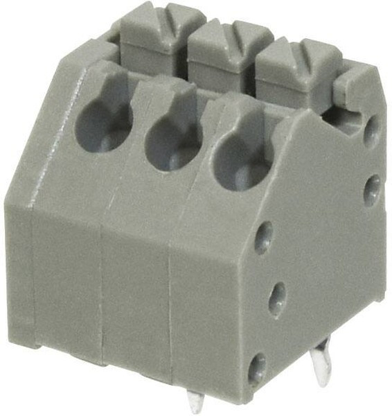 TBL002A-350-03GY-2GY, Fixed Terminal Blocks Terminal block, screwless, 3.50, 45, 3 poles, cool gray TBL002A-350-03GY-2GY, Fixed Terminal Blocks Terminal block, screwless, 3.50, 45, 3 poles, cool gray