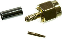 KLS1-SMA005, Разъем SMA штекер обжимн.на кабель RG-174, 50Ом (П) KLS1-SMA005, Разъем SMA штекер обжимн.на кабель RG-174, 50Ом (П)