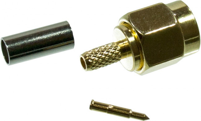 KLS1-SMA005, Разъем SMA штекер обжимн.на кабель RG-174, 50Ом (П) KLS1-SMA005, Разъем SMA штекер обжимн.на кабель RG-174, 50Ом (П)