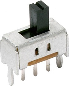 OS102011MS2QN1, Switch Slide ON ON SPDT Top Slide 0.1A 12VDC 10000Cycles PC Pins Thru-Hole Bulk