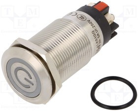 LAS1GQF11ZETLR24VS, Переключатель: антивандальный, Пол: 2, SPDT, 3A/220ВAC, 5A/24ВDC