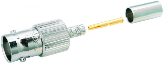112513, RF Connectors / Coaxial Connectors BNC STRAIGHT JACK CABLE CRIMP