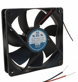 OD1225-12HB, AXIAL FAN, BALL, 89CFM, 39DB, 5W, 12VDC