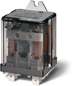 Силовое электромеханическое реле; монтаж в наконечники Faston 250 (6.3х0.8мм); 2NO 16A; контакты AgC
