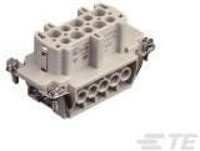 T2040102201-000, Вставка разъема для тяжелых условий, HE-010, 10 контакт(-ов), 2 ряда, Гнездо, Гнездо