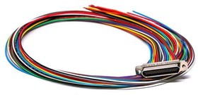 MWDM2L-37S-6K7-18B, D-Sub Micro-D Connectors MICRO D PREWIRED CON 37CNT SKT #26AWG MWDM2L-37S-6K7-18B, D-Sub Micro-D Connectors MICRO D PREWIRED CON 37CNT SKT #26AWG