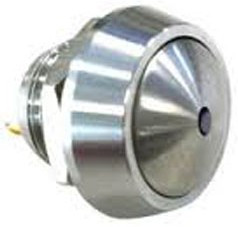 MMPI0120/NNBRD012P, Pushbutton Switches NICKEL PLATED 12V RD DOT ILLUM PIN TERM