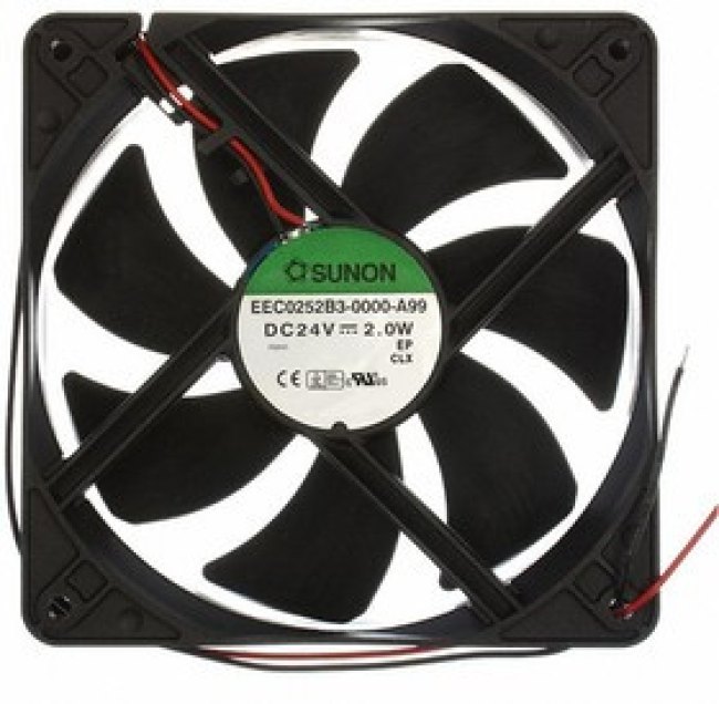 EEC0252B3-A99, Вентилятор: DC, осевой, 24ВDC, 120x120x25мм, 127,42м3/ч, 34дБА