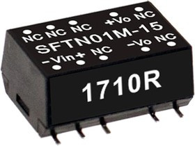 SFTN01L-12, Преобразователь: DC/DC, 1Вт, Uвх: 4,5-5,5В, Uвых: 12ВDC, Iвых: 84мА
