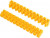 07-5010-3, Клеммная винтовая колодка KВ-10 4-10, ток 10 A, полипропилен желтый (10 шт./уп.)