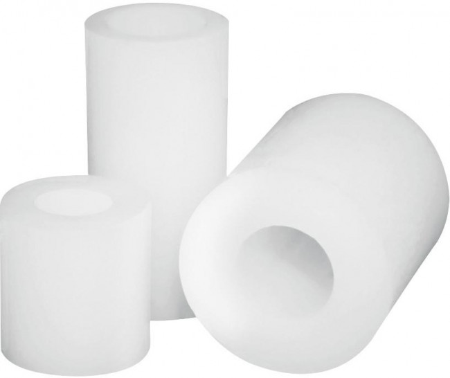 SS4-4, Standoffs &amp; Spacers Spacer,Round,#4 Scr,Gry,1/2 in Spc, Spacer,Round,#4 Screw,Grey,1K/Bag