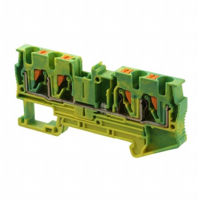 PT 4-QUATTRO-PE, Клеммная колодка на DIN рейку, 4 вывод(-ов), 24 AWG, 10 AWG, 6 мм², Вставной, 38 А PT 4-QUATTRO-PE, Клеммная колодка на DIN рейку, 4 вывод(-ов), 24 AWG, 10 AWG, 6 мм², Вставной, 38 А