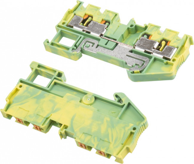 PT 4-QUATTRO-PE, Клеммная колодка на DIN рейку, 4 вывод(-ов), 24 AWG, 10 AWG, 6 мм², Вставной, 38 А PT 4-QUATTRO-PE, Клеммная колодка на DIN рейку, 4 вывод(-ов), 24 AWG, 10 AWG, 6 мм², Вставной, 38 А