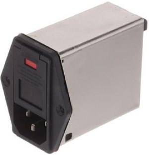 PE000SMXE, AC Power Entry Modules HORZ MNT SNGL VOLT SINGLE FUSE MED PERF